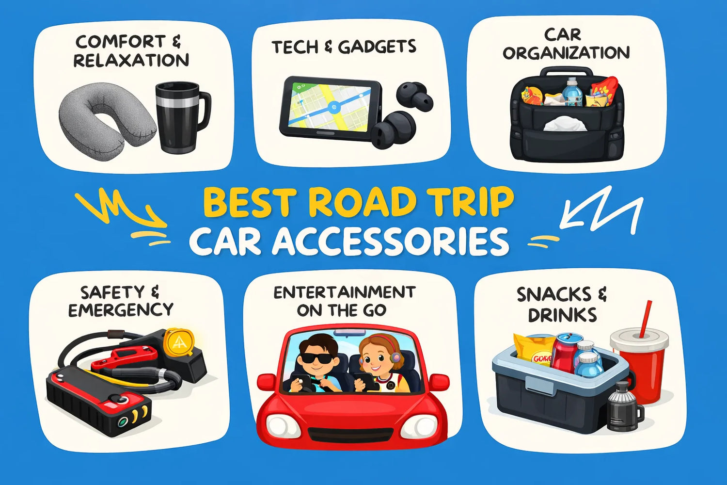 Best Road Trip Car Accessories for a More Comfortable and Stress-Free Drive
